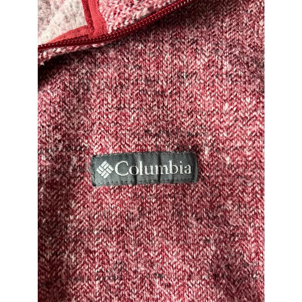 Columbia Sportswear Company Full Zip Fleece Heather Red Jacket Size Large - Picture 5 of 5